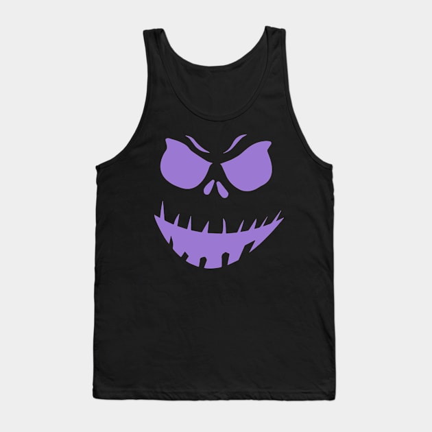 Scary Face Halloween Costume Tank Top by helloshirts